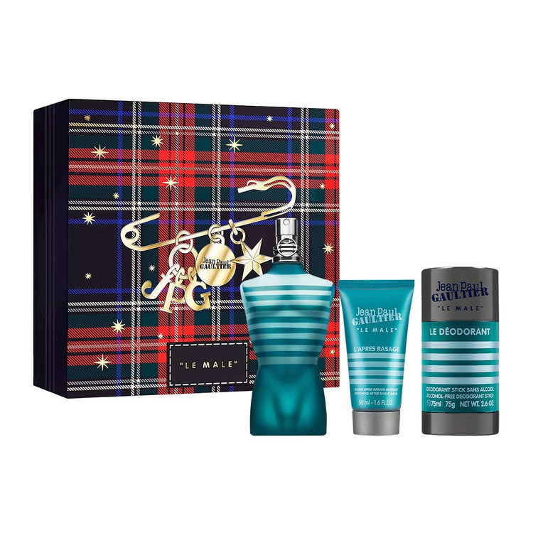 Jean Paul Gaultier Estuche 3 Piezas Caballero EDT 125ml + Crema de Afeitar 50ml + Desodorante en Barra 75gr